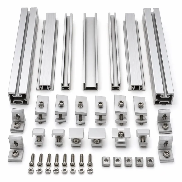 Mounting rail & clamp set